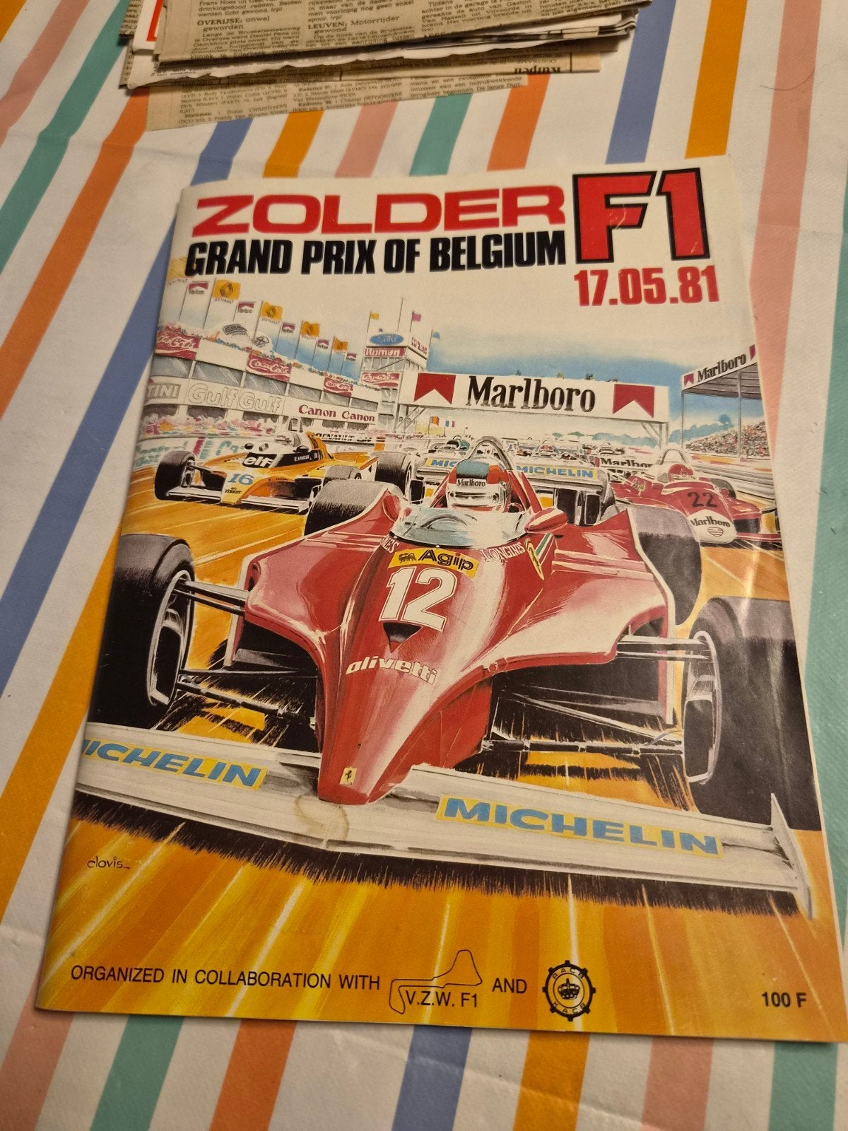 F1 Zolder 1981 memorabilia, Ophalen
