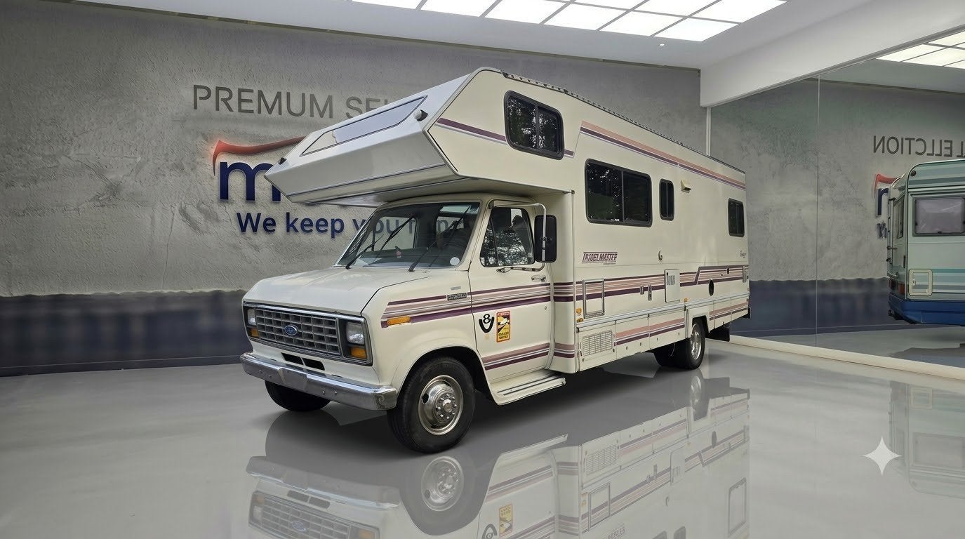 FORD USA E350 TRAVELMASTER AUTOMAAT RIJBEWIJS C, Caravans en Kamperen, Overige merken, Rondzit, Lengtebed, Bedrijf