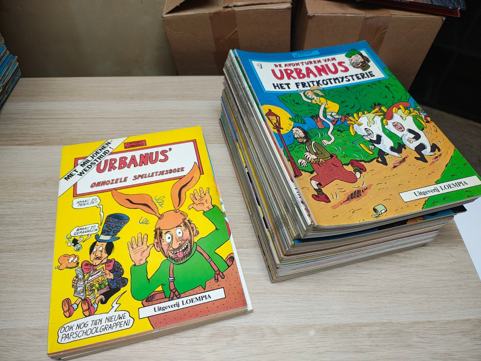 42 x Urbanus stripboeken, Boeken, Meerdere stripboeken, Ophalen of Verzenden, Gelezen, Linthout en Urbanus