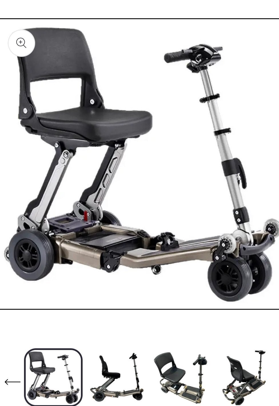 Opvouwbare scootmobiel, Divers, Chaises roulantes, Enlèvement, Pliant, Comme neuf, Fauteuil roulant électrique