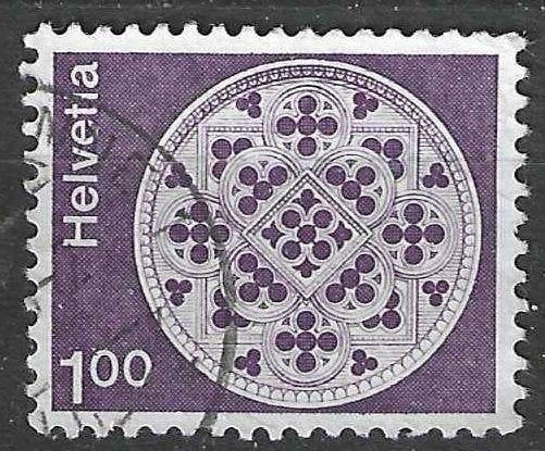 Zwitserland 1974 - Yvert 968 - Kathedraal van Lausanne (ST), Verzenden, Gestempeld