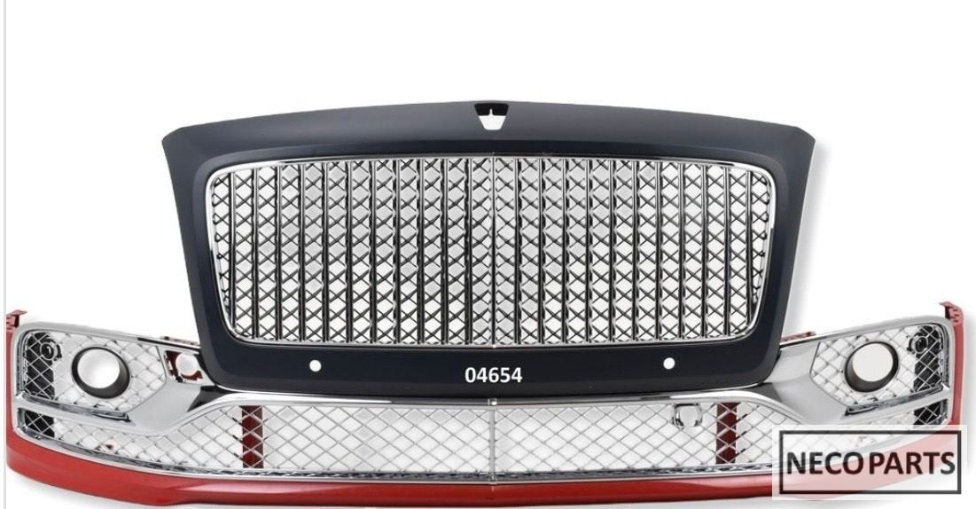 BENTLEY FLYING SPUR VOORBUMPER ORIGINEEL ALLES LEVERBAAR!!!, Gebruikt, -, Voor, -