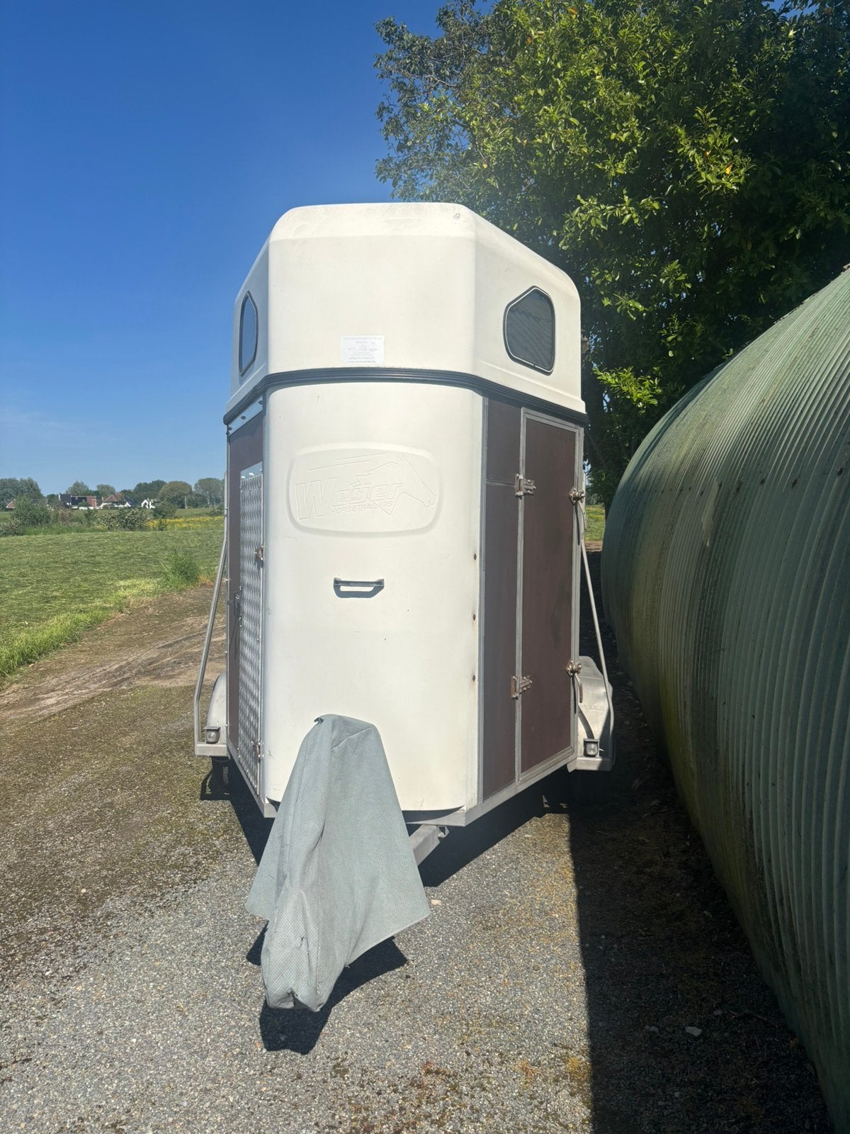 2 paardstrailer, Enlèvement, Utilisé, Remorque 2 chevaux