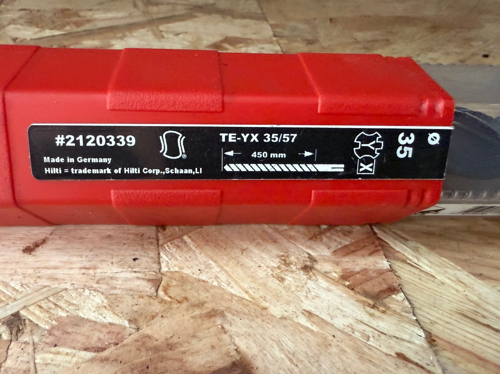 TE-YX SDS MAX METRISCHE HAMERBOOR 35/57, Doe-het-zelf en Bouw, Gereedschap | Boormachines, Ophalen, Nieuw