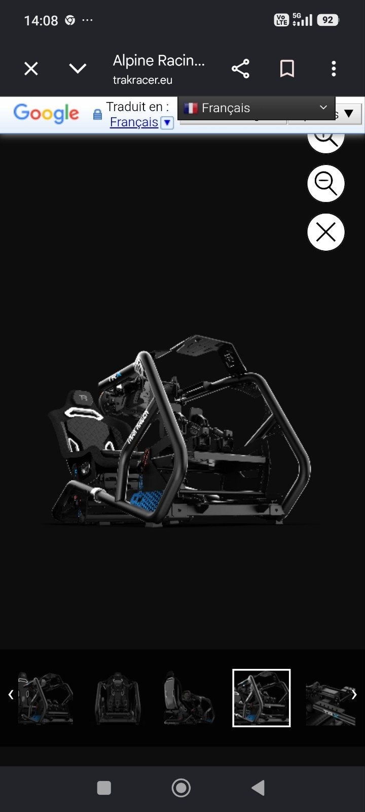 TRACK RACER TRX ALPINE ZWART, Ophalen