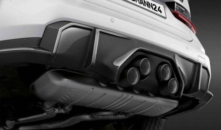 Achterbumper Diffuser Carbon -BMW M3 of M4  ///M-Performance, Ophalen of Verzenden, BMW origineel, Www.bmw-group. nl, BMW Germany
