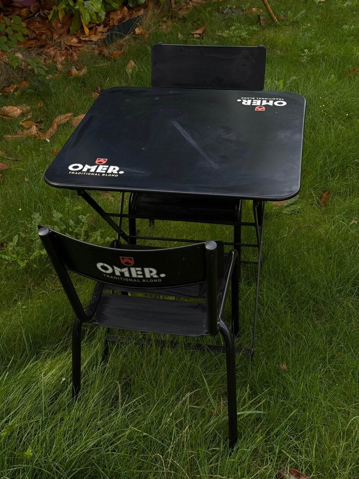 OMER. klaptafel / tuintafel & stoelen, Verzamelen, Ophalen, Gebruikt, Duvel