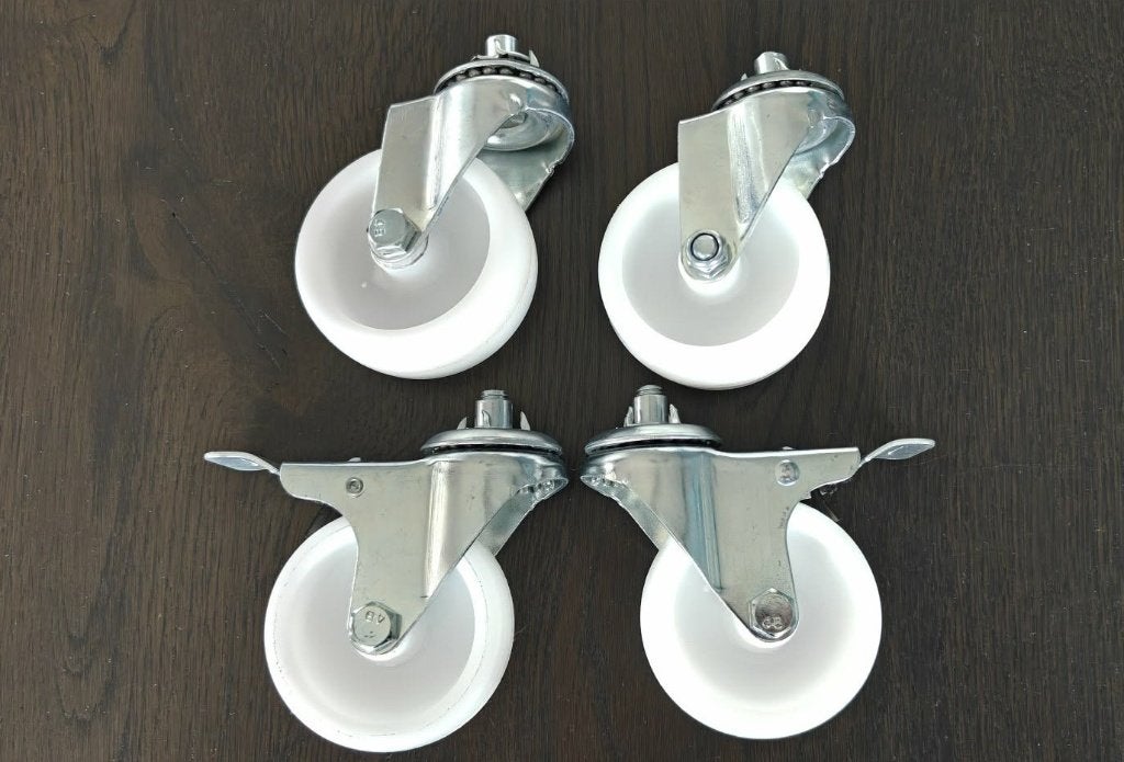 zwenkwielen Polypropyleen 70mm 90kg, Ophalen of Verzenden, Nieuw