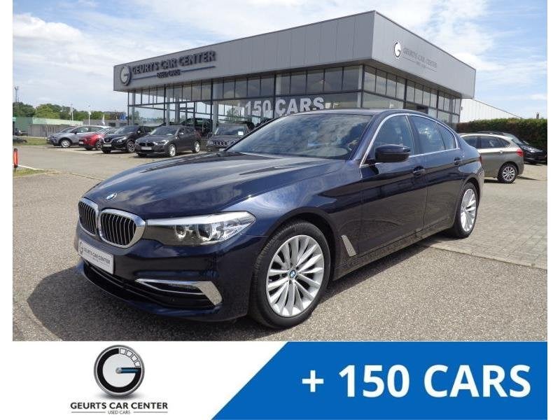 BMW 5-Serie Luxury Line 2.0i 184pk Automaat !, Automaat, Parkeersensor, Euro 6, Blauw
