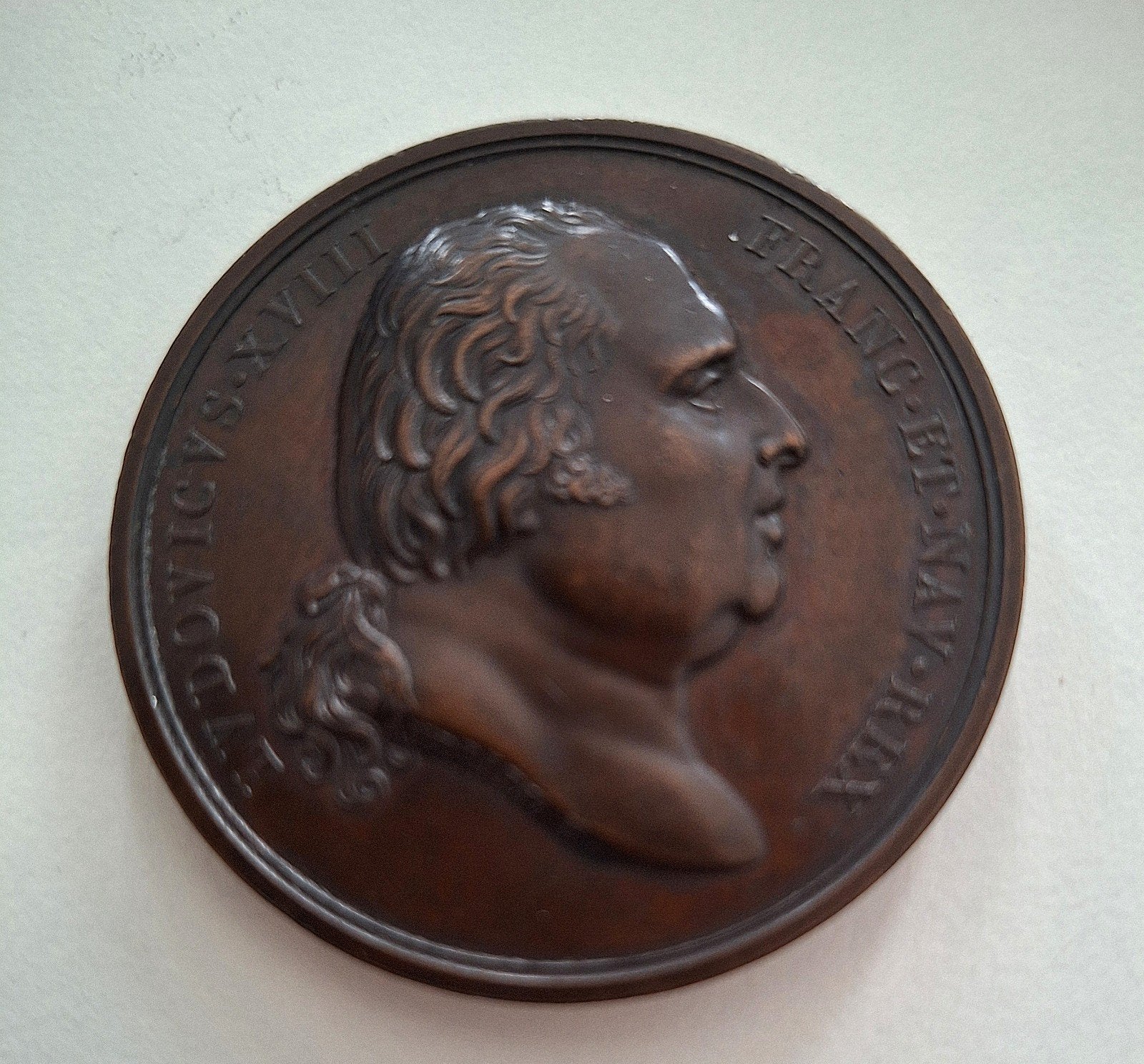 Louis XVIII Medaille mariage du duc de berry1816, Postzegels en Munten, Penningen en Medailles, Ophalen of Verzenden