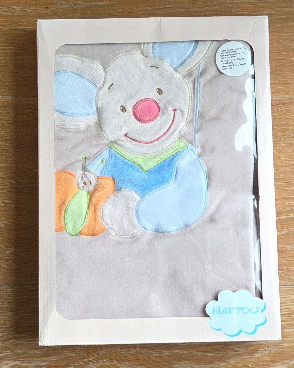 nattou dekbedovertrek met kussensloop, Enfants & Bébés, Chambre d'enfant | Linge de lit, Enlèvement, Housse de couette