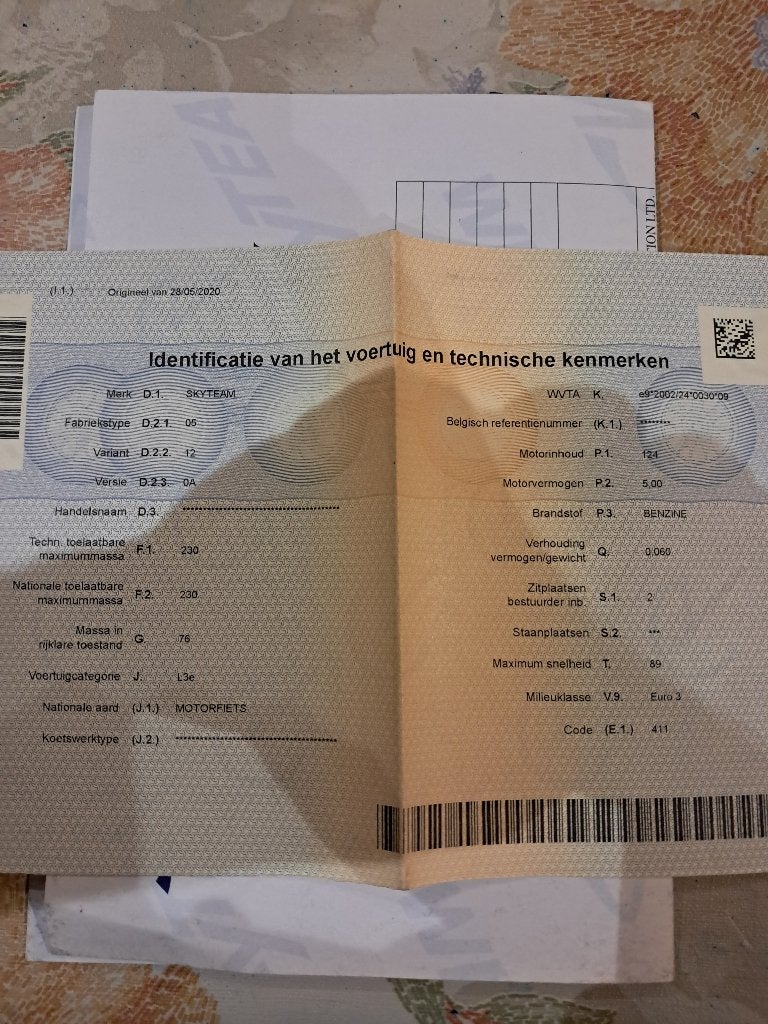 Dax skyteam, Ophalen, Overige modellen, 125 cc, Zo goed als nieuw