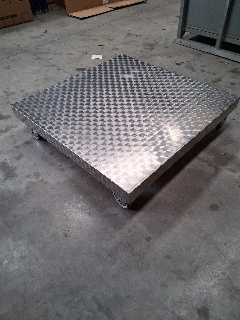 ORIGINELE SALONTAFEL, Ophalen, 50 tot 100 cm, Design, Vierkant