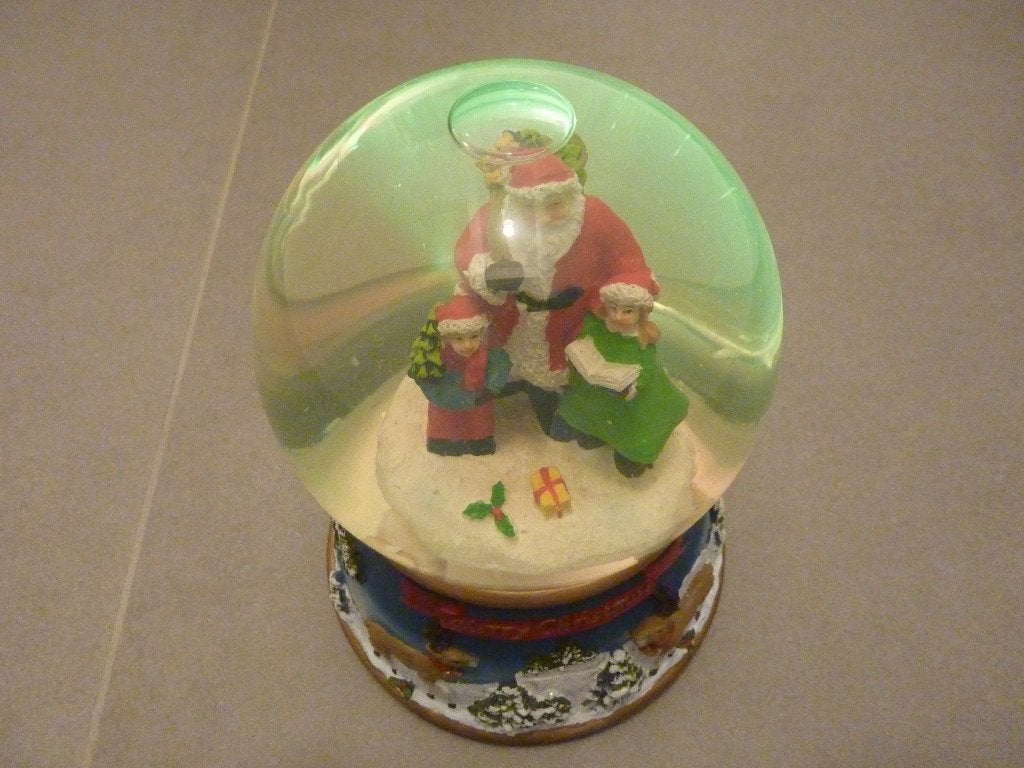 Boule à neige avec Père Noël –  Décoration de Noël., Enlèvement ou Envoi, Utilisé