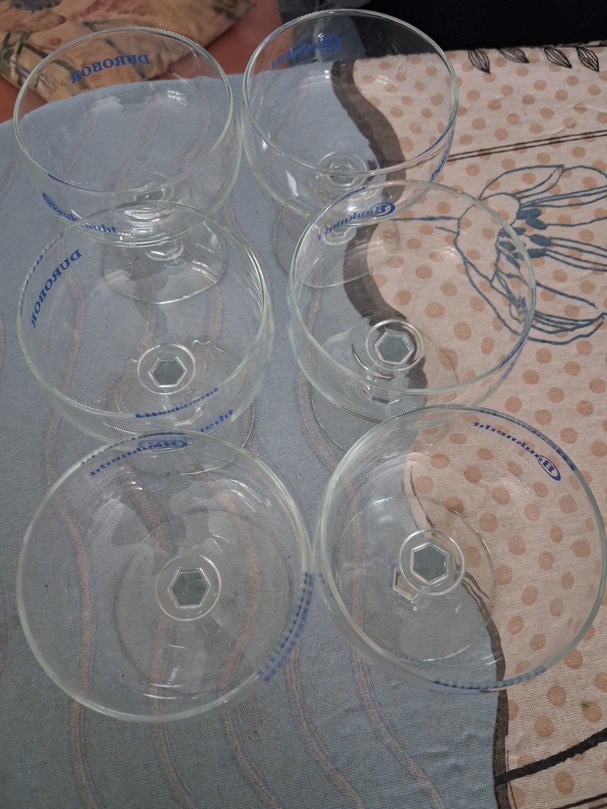 6 coupe champagne durobor/bauknecht, Ophalen, Zo goed als nieuw, Overige typen