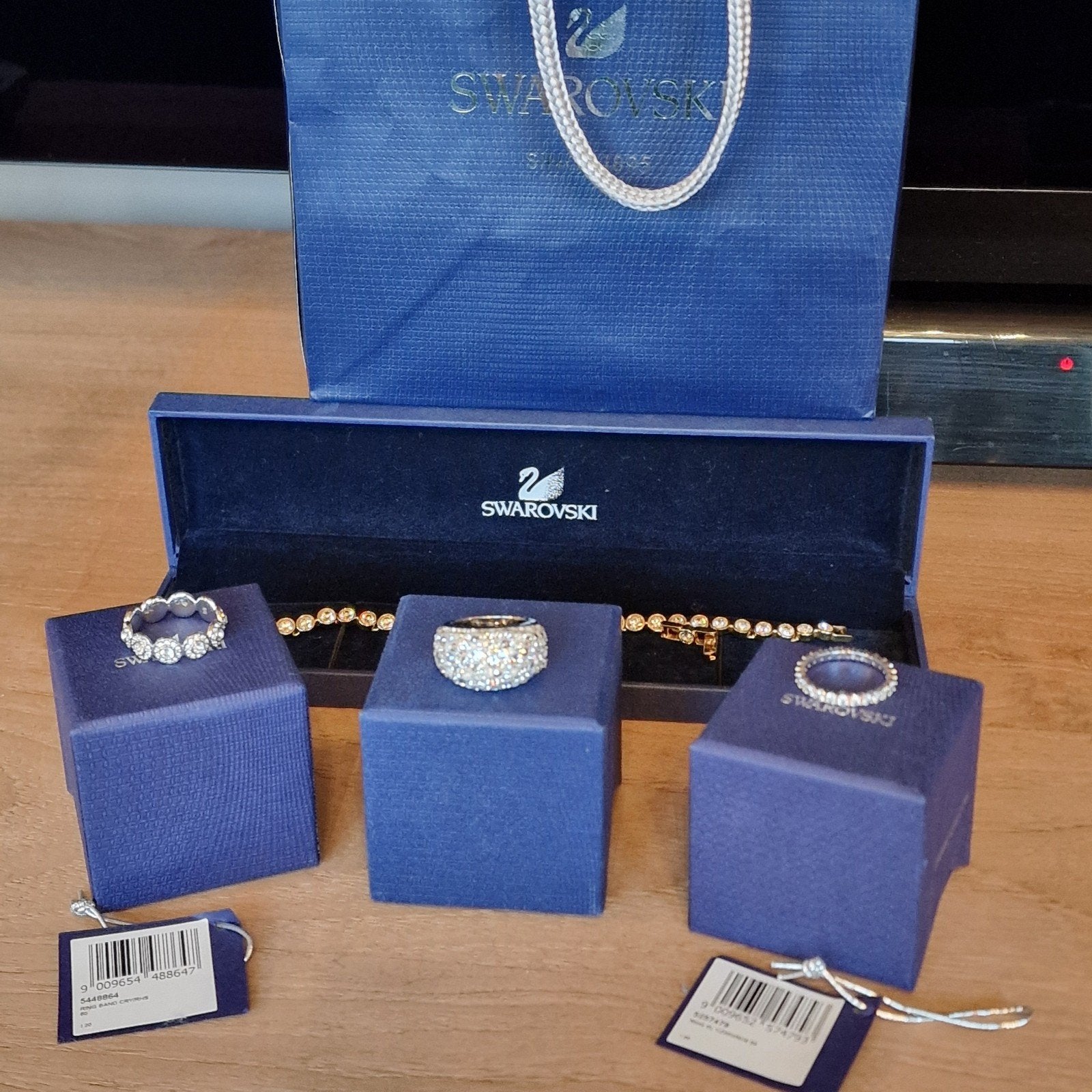 Swarovski ringen + armand, Ophalen of Verzenden