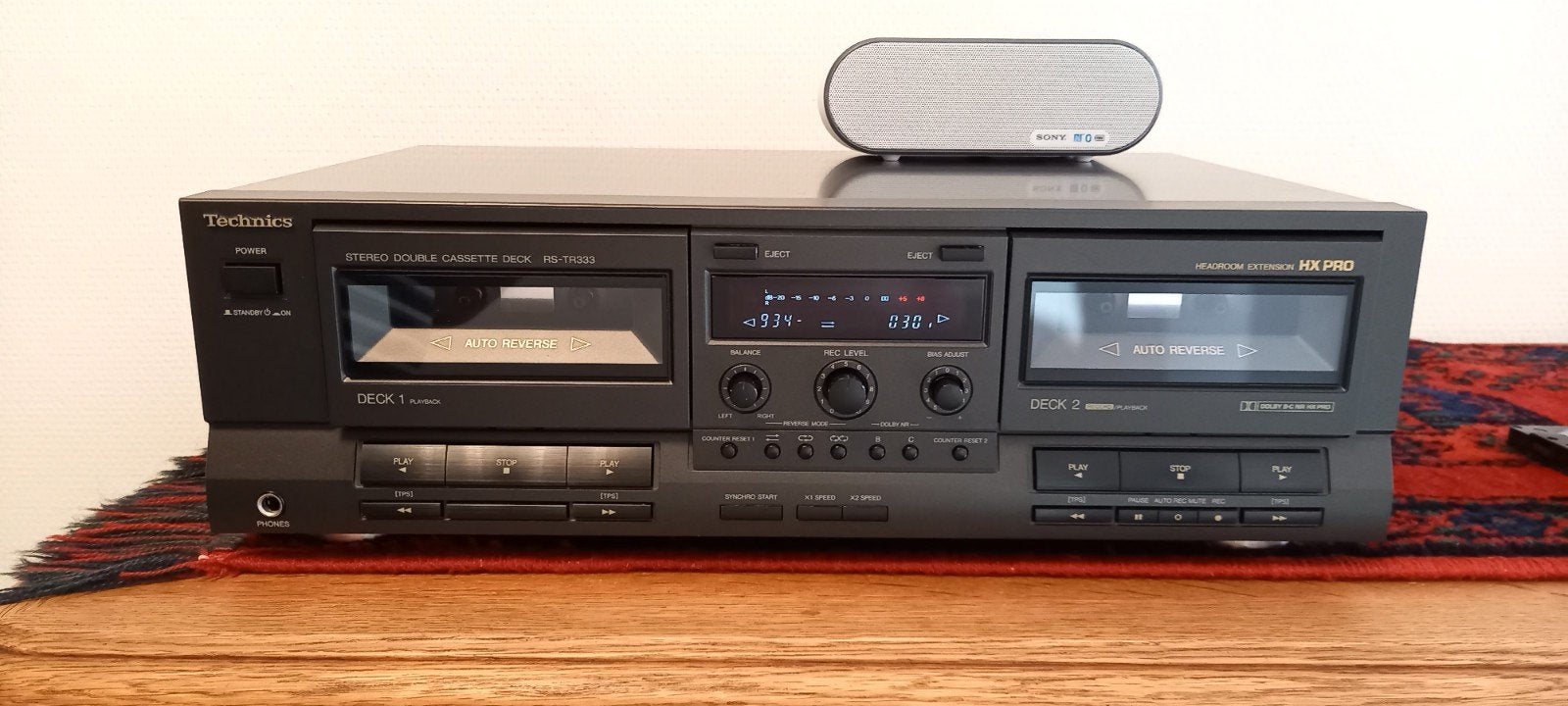 Technics rs-tr333 cassettedeck voor nazicht, Audio, Tv en Foto, Cassettedecks, Ophalen of Verzenden, Dubbel, Overige merken, Tiptoetsen