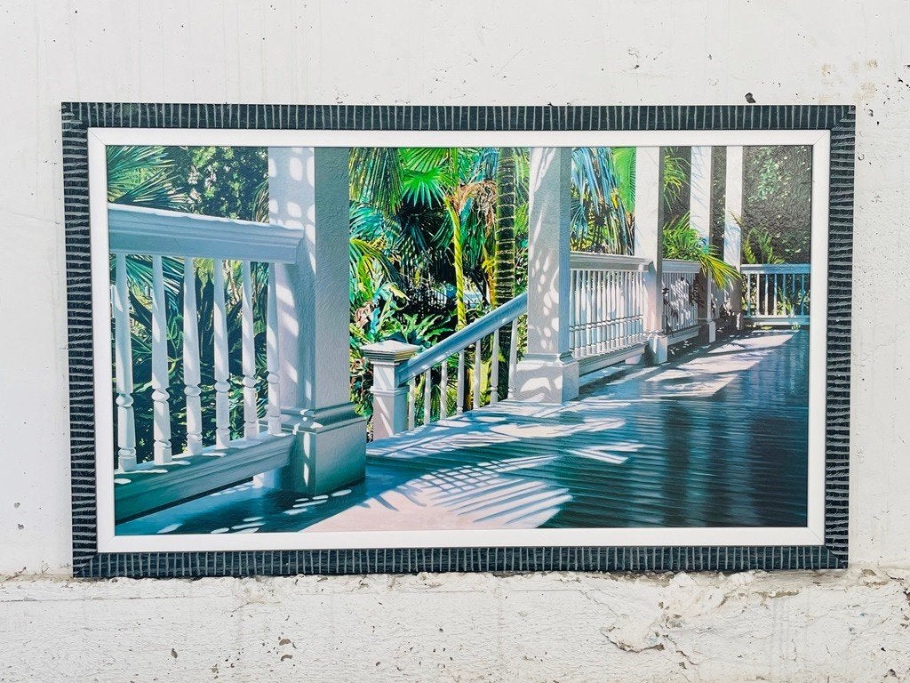 Art Print Alice Dalton Brown ' Patrick's Porch ' 95,5 x 57,5, Huis en Inrichting, Woonaccessoires | Schilderijen, Tekeningen en Foto's