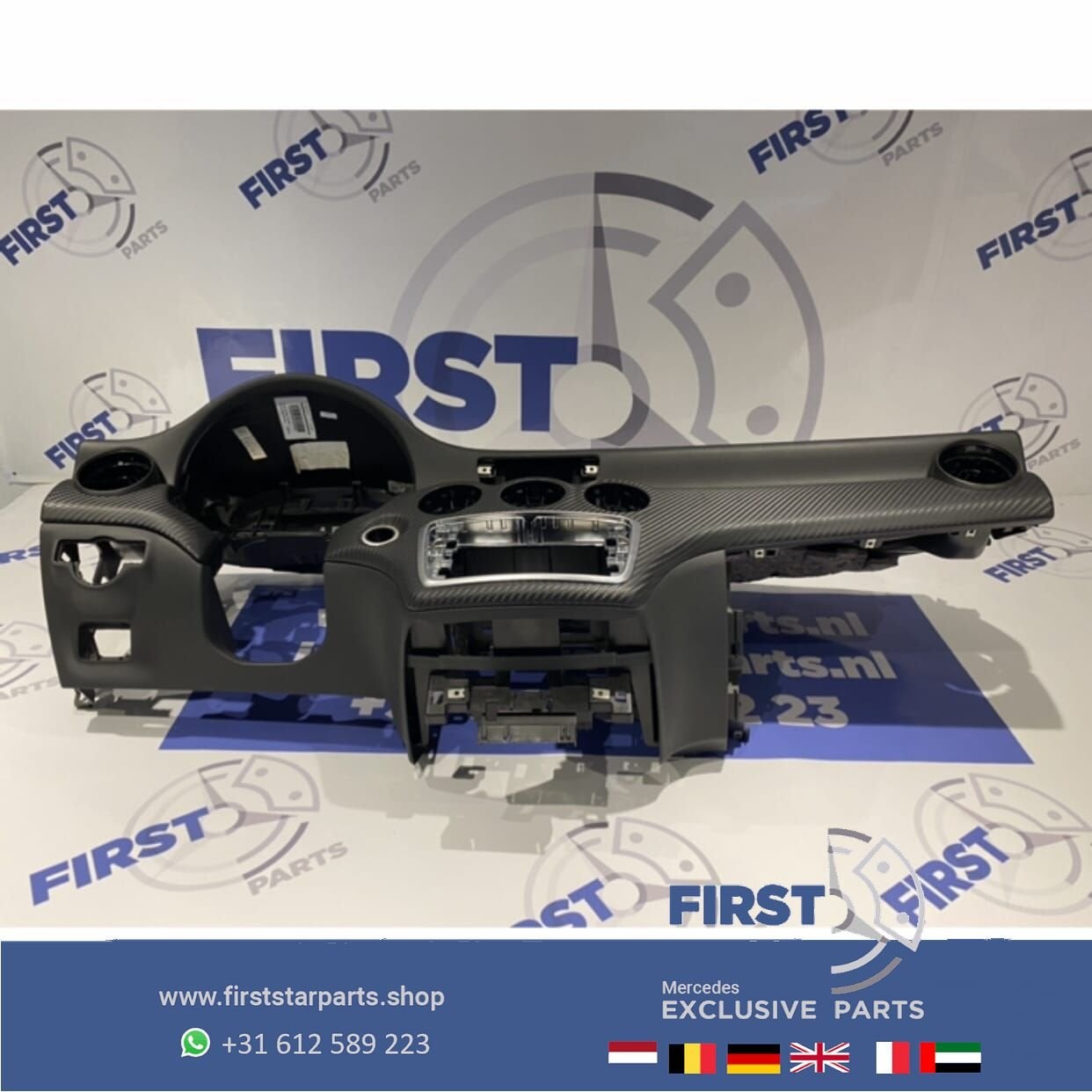 W176 DASHBOARD zwart carbon origineel Mercedes A Klasse 2012, Utilisé, -, -, Enlèvement ou Envoi