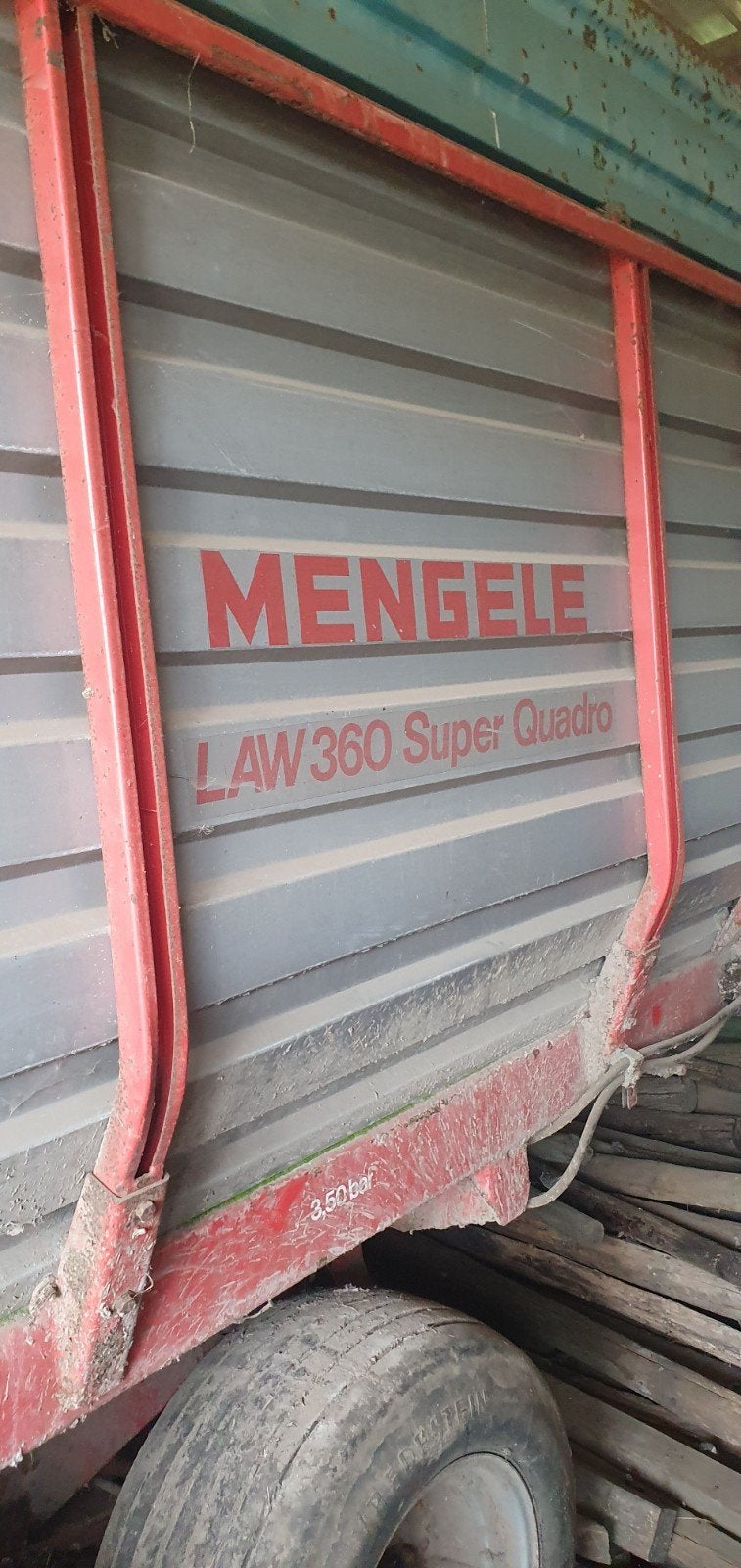Mengele opraapwagen, Ophalen, Akkerbouw