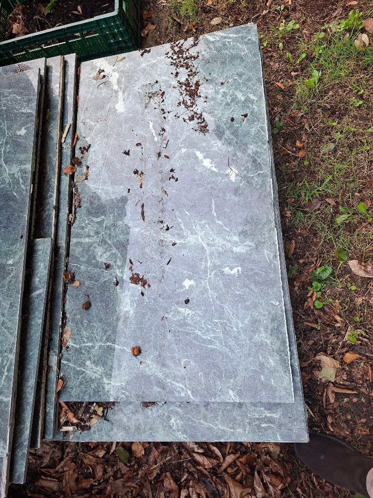 carrelage, Marbre, 60 cm ou plus, Enlèvement, Utilisé
