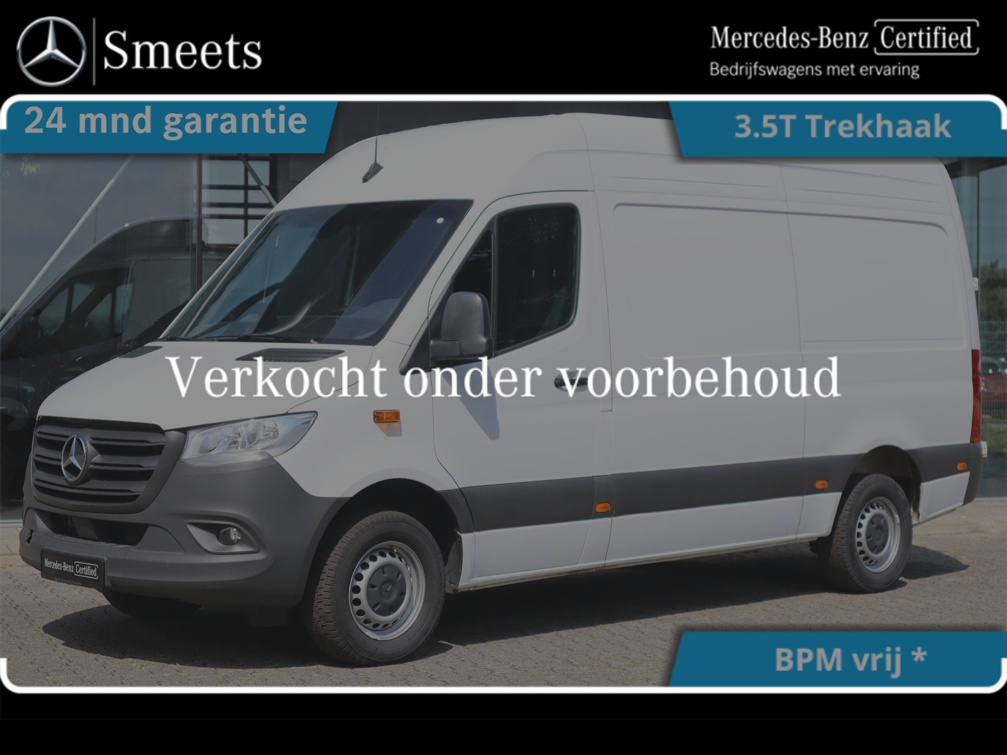 Mercedes-Benz Sprinter 317 CDI L2H2 FACELIFT 3.5T TREKHAAK, Achat, Entreprise, 3 places, Mercedes-Benz Certified