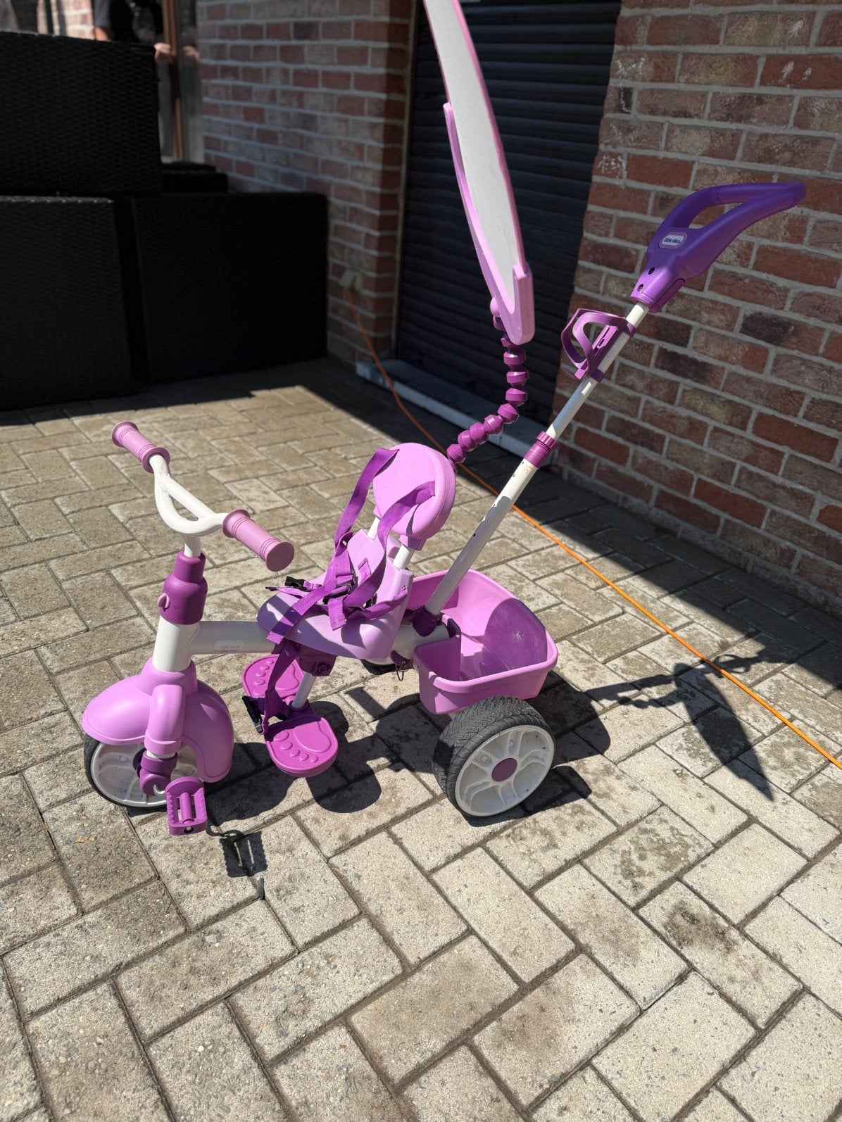 Driewieler Little Tikes – roze – in goede staat, Ophalen, Zo goed als nieuw, Duwstang