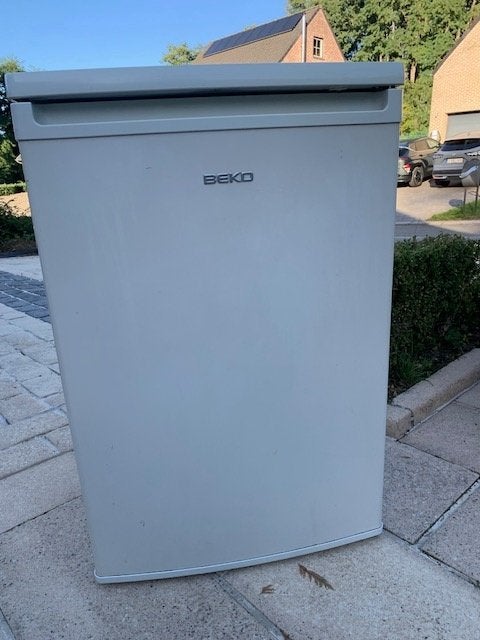 Réfrigérateur Beko +petit congélateur—114 litres—555483 cm, Avec compartiment congélateur, Enlèvement, Utilisé, 45 à 60 cm
