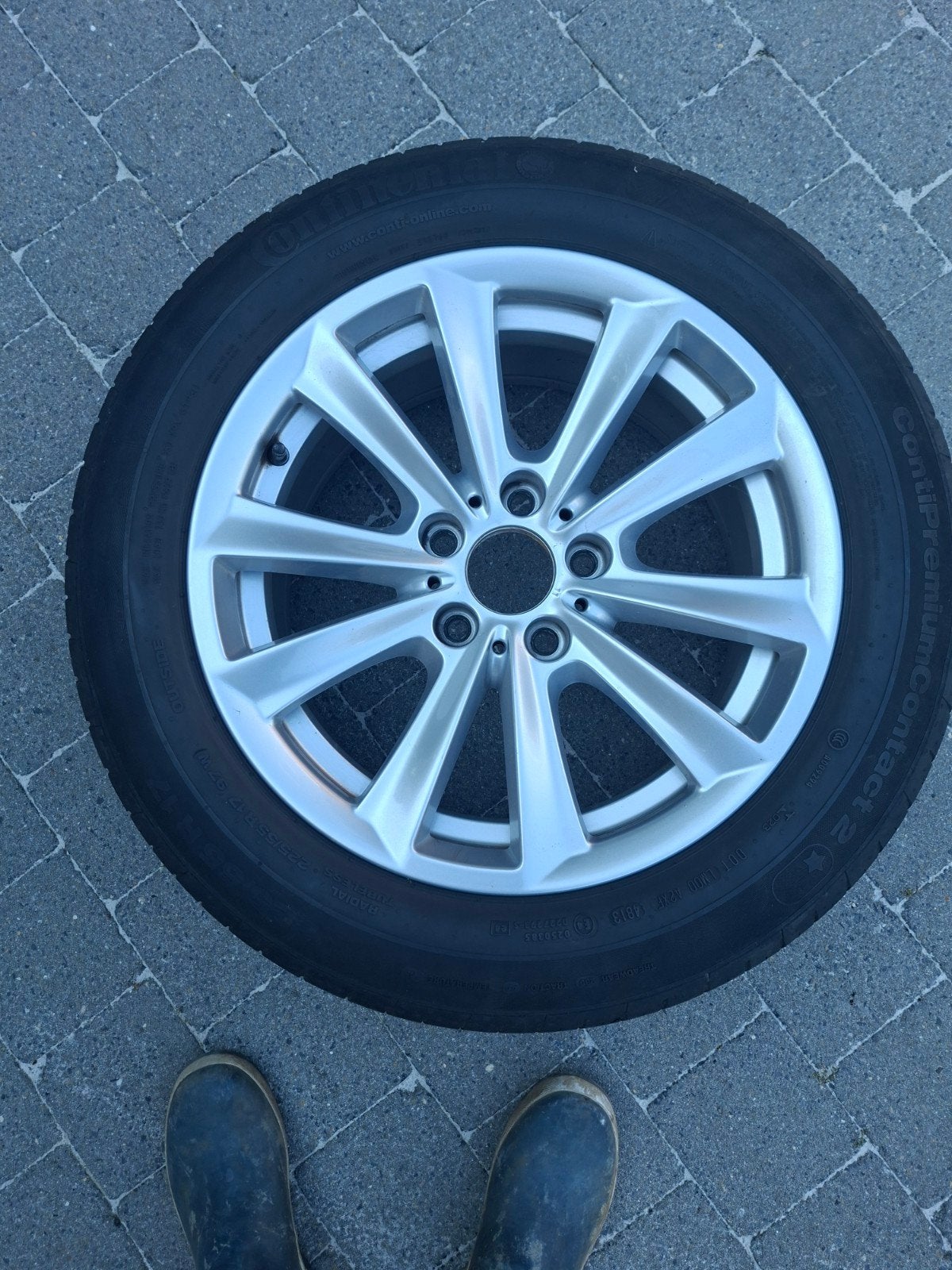 Velgen met Banden 225/55 R 17, Ophalen