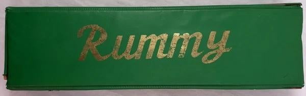 Rummy Rummikub in Green Suitcase, jeu de société vintage, Hobby & Loisirs créatifs, 1 ou 2 joueurs, Envoi, Comme neuf