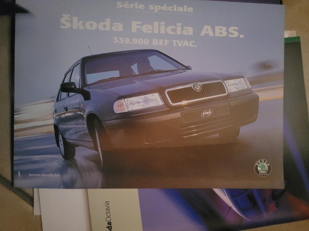 Pub Skoda Felicia ABS 339.900 BEF - Ancienne Concession, Enlèvement, Comme neuf