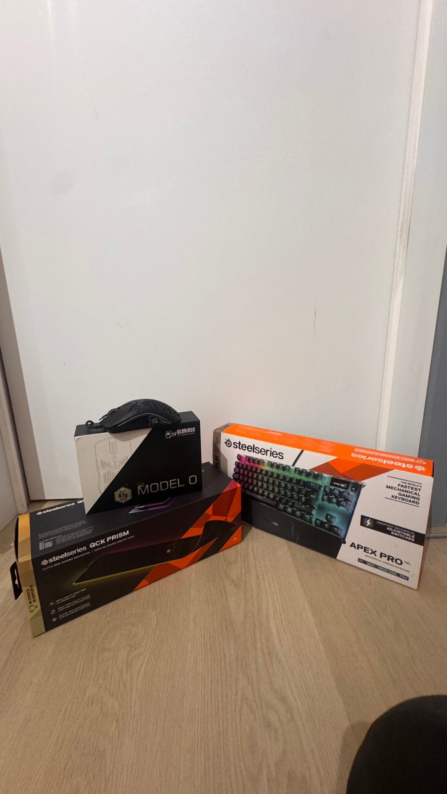 SteelSeries Apex Pro TKL + QcK Prism XL + Glorious Model O, Computers en Software, Ophalen of Verzenden, Zo goed als nieuw