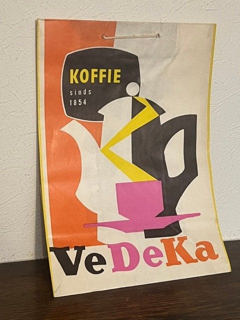 Sac en papier vintage de la marque de café VeDeKa, Collections, Enlèvement