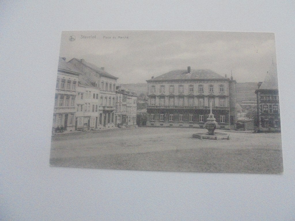 stavelot place du marche, Envoi, 1920 à 1940, Non affranchie, Liège