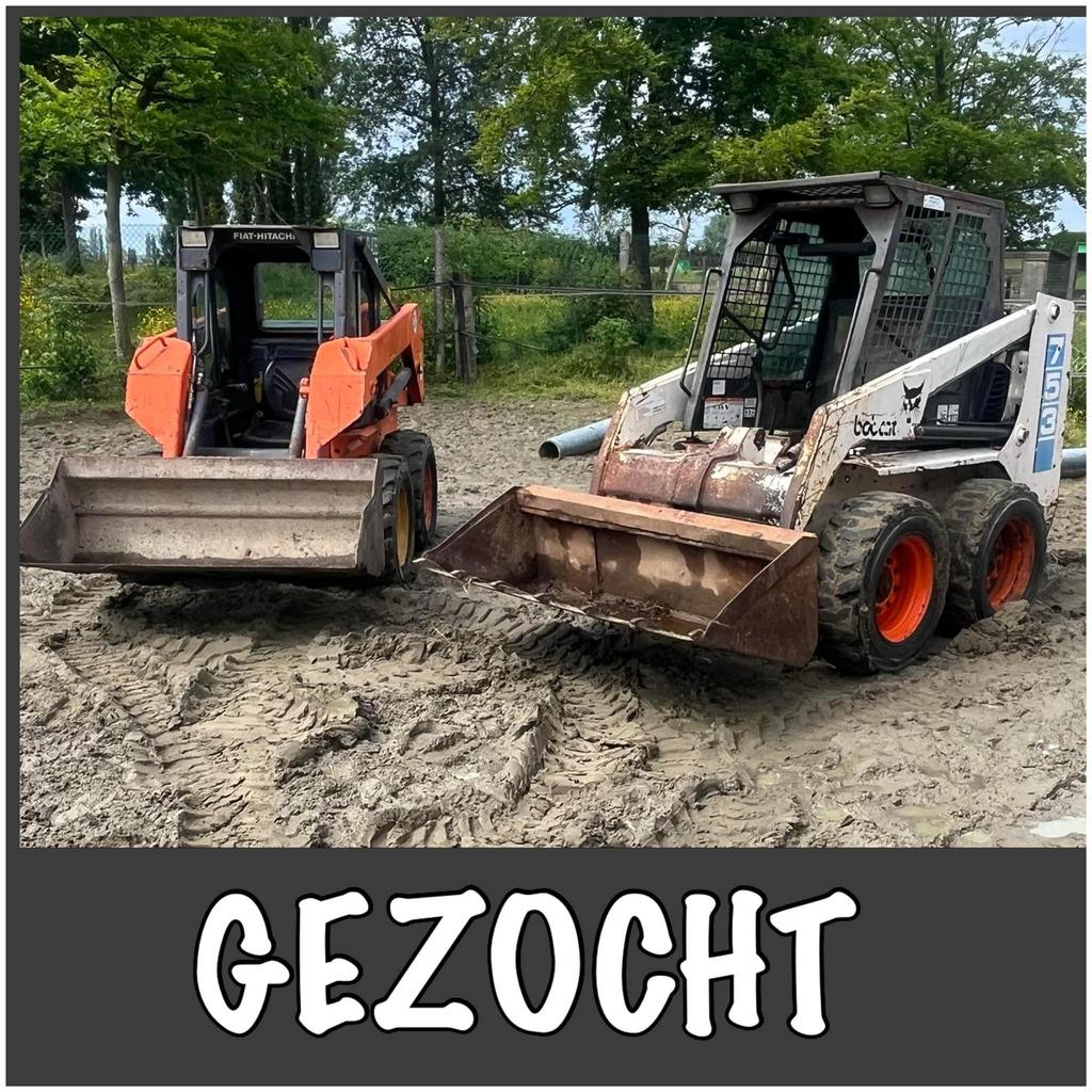!gezocht!Bobcat,schranklader,kniklader,minigraver, Articles professionnels, Machines & Construction | Grues & Excavatrices, Enlèvement ou Envoi