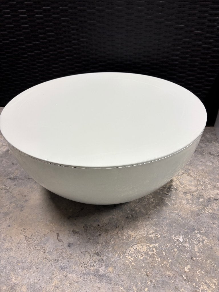 XLBoom Original Slice Side (buiten)tafel wit D 60 x H 24 cm, Tuin en Terras, Ophalen, Gebruikt, Rond, Kunststof