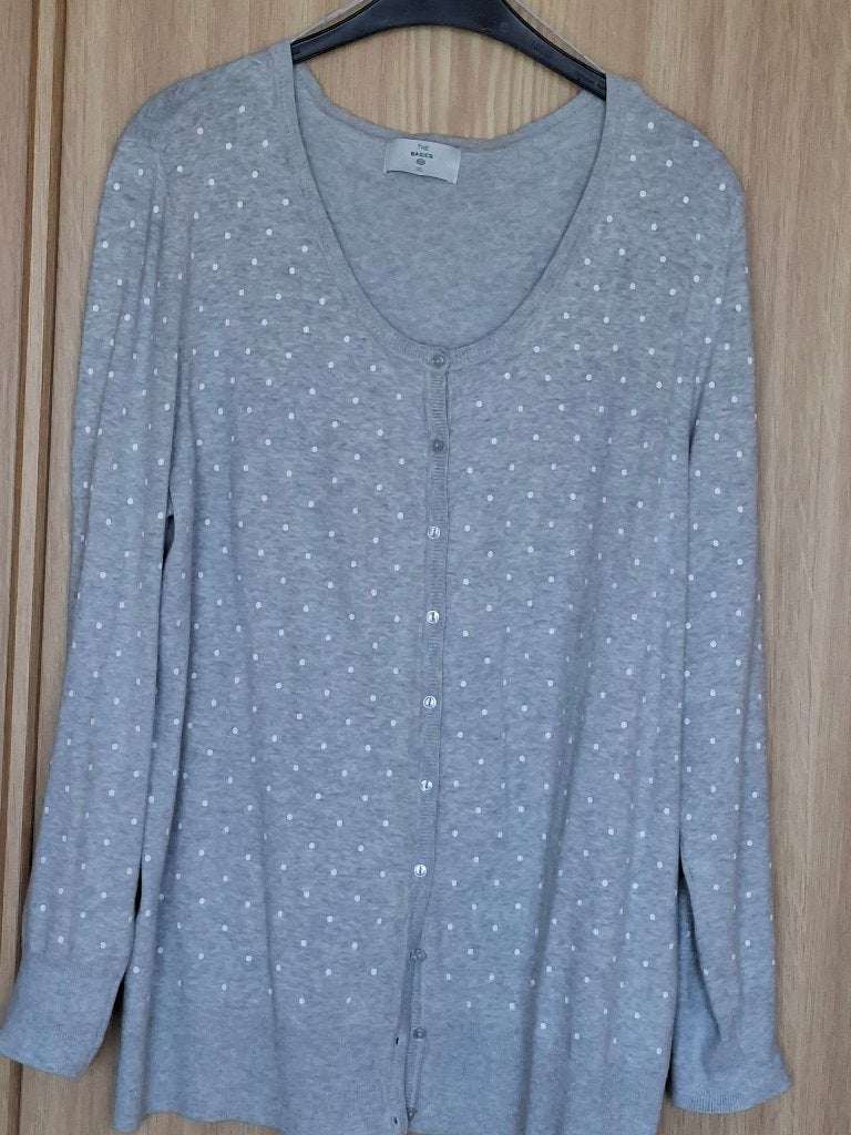 Lichtgrijze cardigan C&A Maat XL/XL, Kleding | Dames, Truien en Vesten, Verzenden, Maat 46/48 (XL) of groter, Zo goed als nieuw
