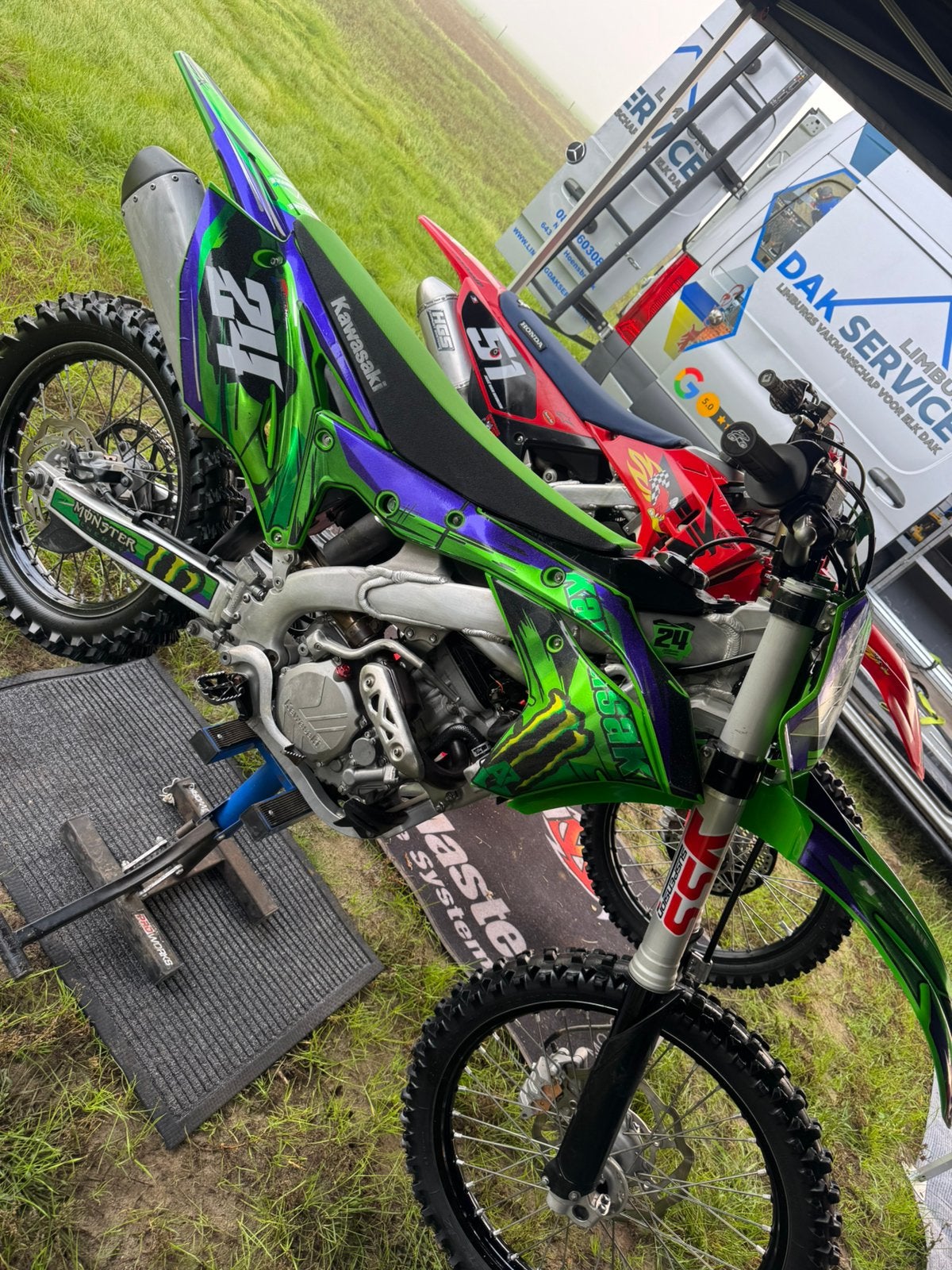 Kawasaki kx250f 2018, Ophalen, Gereviseerd