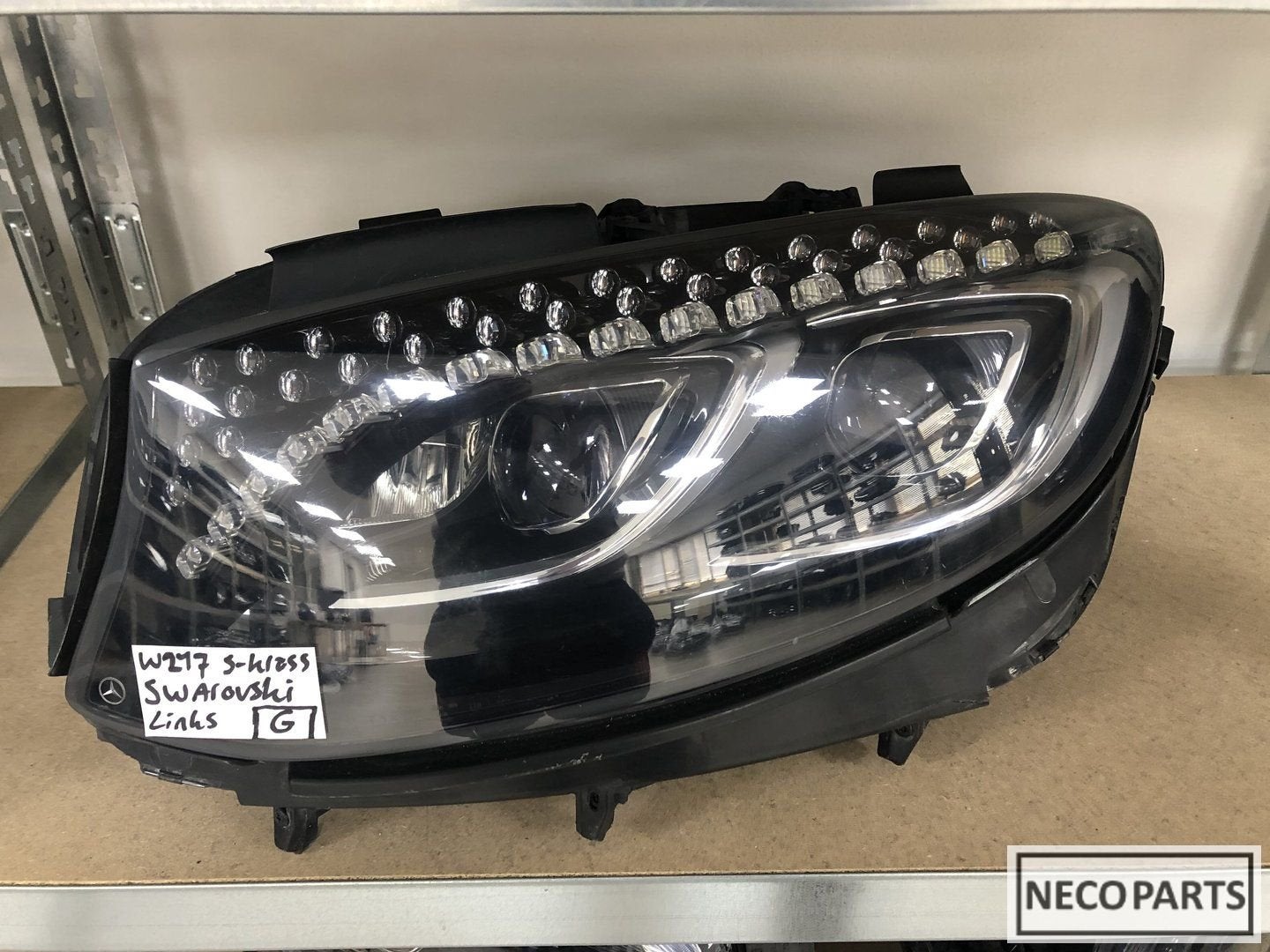 S KLASSE W217 VOL LED KOPLAMP LINKS SWAROVSKI A2178201961, Gebruikt, -, Ophalen of Verzenden, -