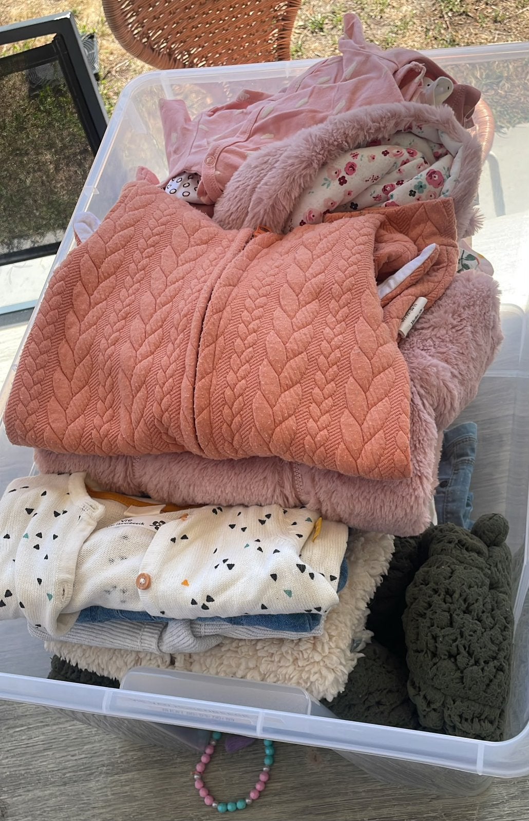 Babykleding meisje maat 50-59 (+-65stuks), Ophalen, Gebruikt, Maat 56