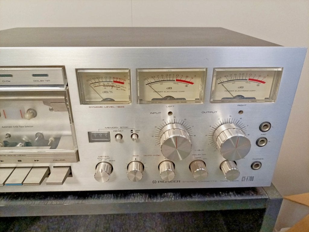PIONEER CT-F700 REGISTRATORE DECK MUSICASSETTE VINTAGE, Ophalen of Verzenden, Overige merken, Tiptoetsen