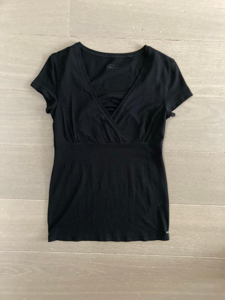 Zwart Zwangerschaps T-shirt van Noppies (Maat S), Kleding | Dames, Zwangerschapskleding, Zwart, Noppies, Maat 36 (S), Gedragen