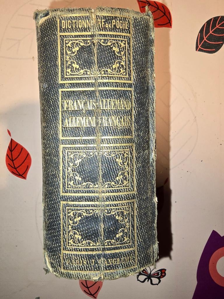 NOUVEAU DICTIONNAIRE PORTATIF FRANCAIS-ALLEMAND. 1847., Antiquités & Art, Enlèvement ou Envoi