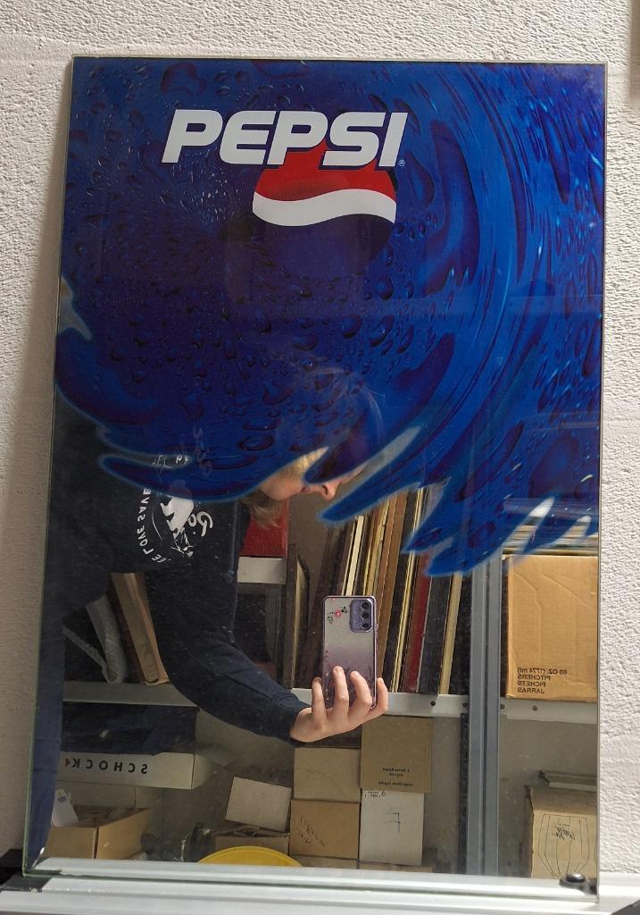 Miroir publicitaire Pepsi, Collections, Marques & Objets publicitaires, Utilisé, Panneau publicitaire, Enlèvement