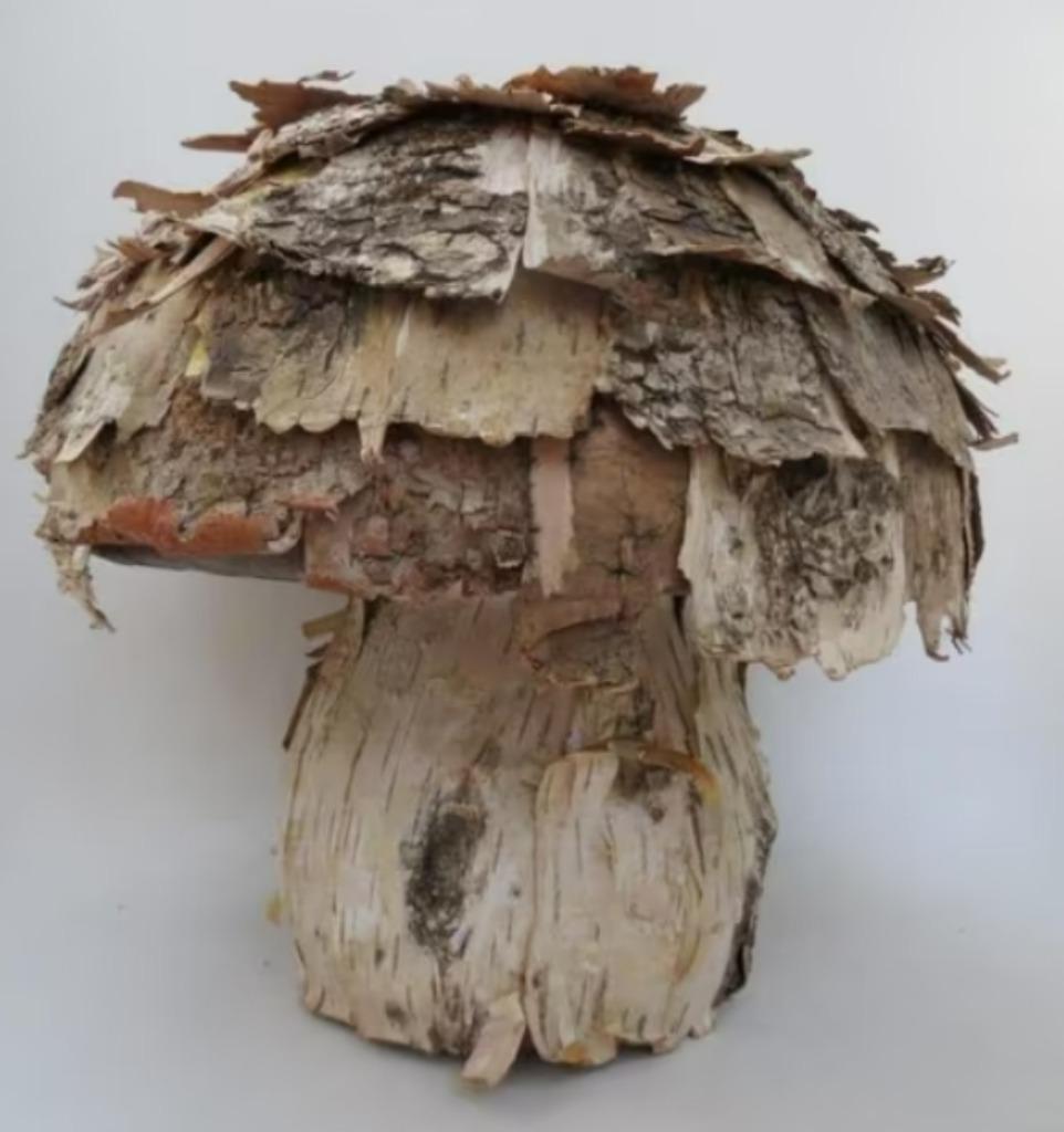 décoration : 2 champignons isomo enrobés d'écorce, Enlèvement ou Envoi, Comme neuf