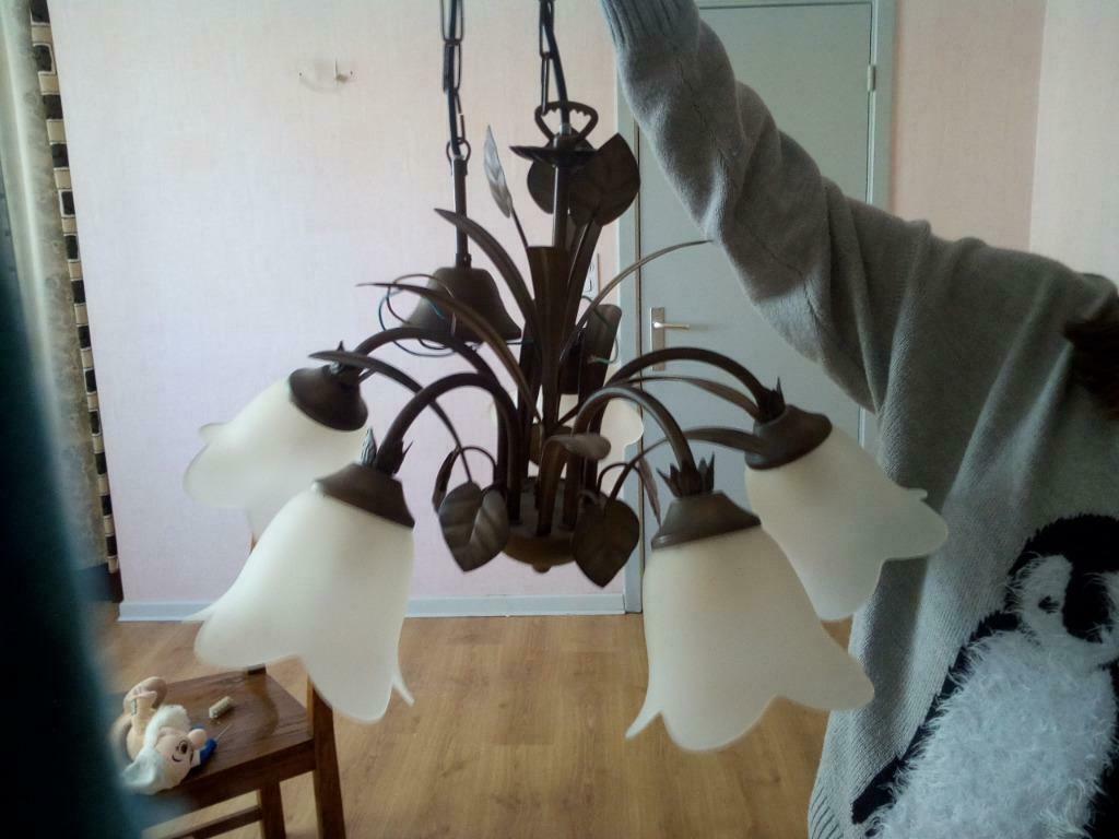 Lustre, Enlèvement, Comme neuf, Verre