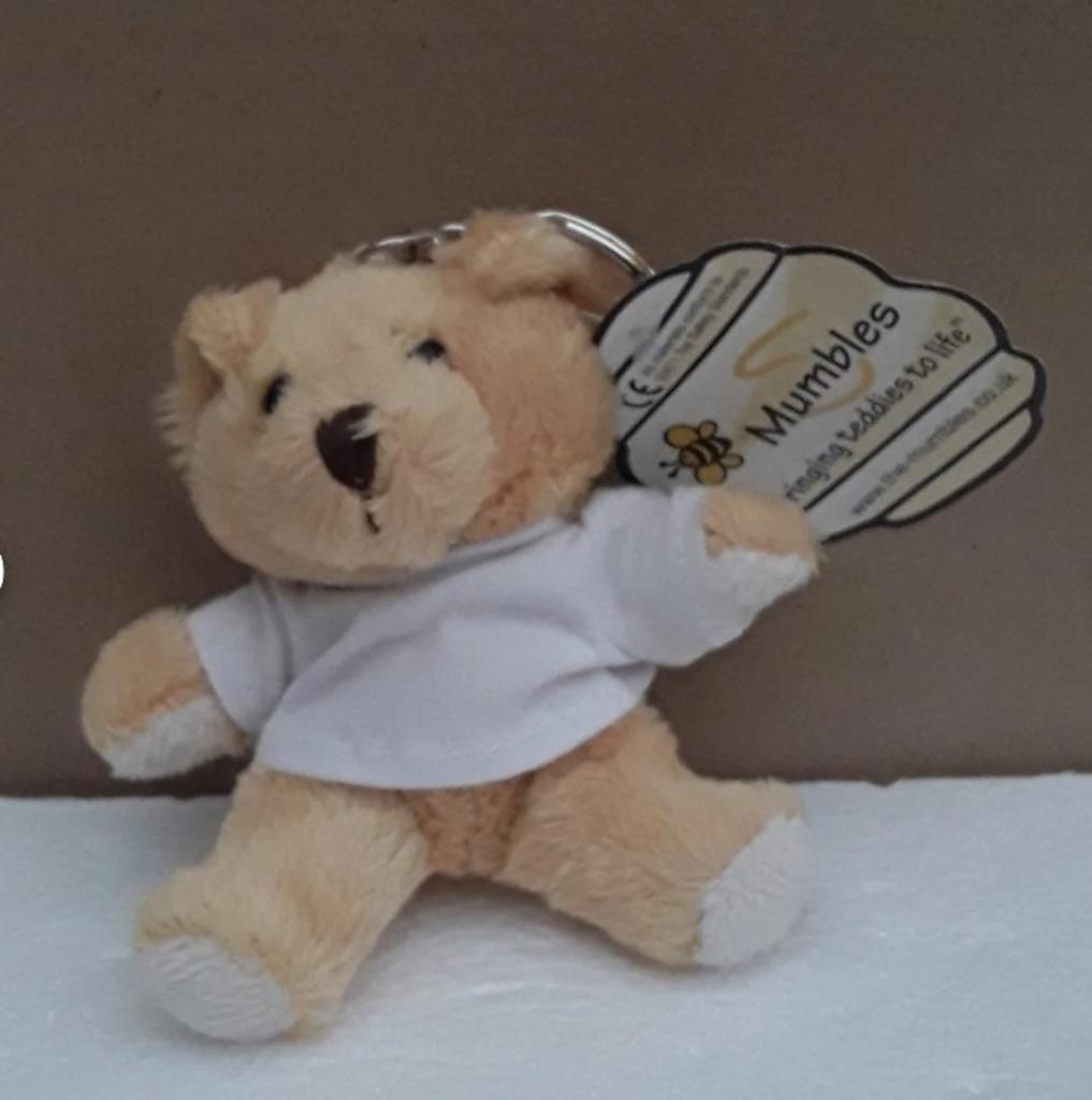 peluche nounours avec t shirt  , porte clés , 10/10/4cm, Enfants & Bébés, Jouets | Peluches, Enlèvement ou Envoi, Neuf, Ours