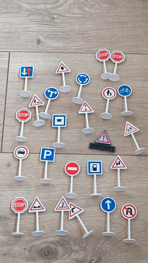 Panneau de signalisation pour petite voiture ou train, Comme neuf