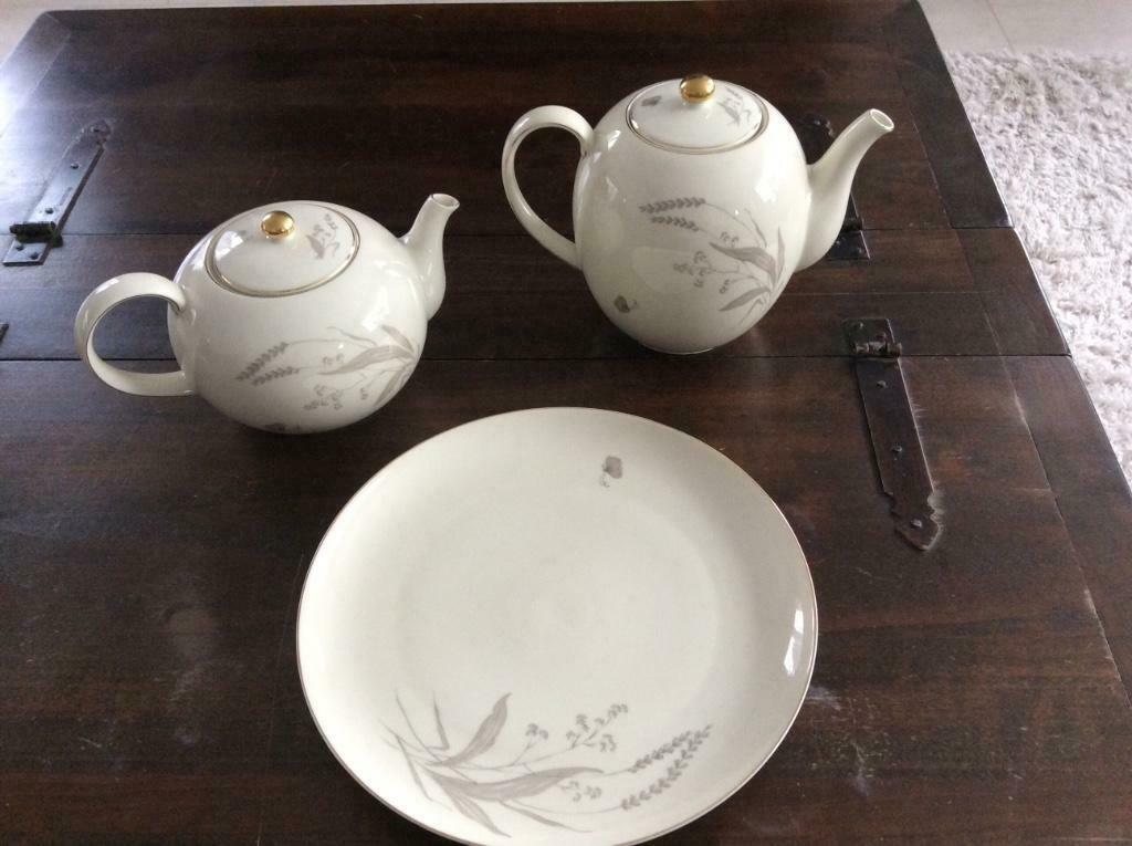Arzberg grote koffie en theepot + taartschotel, Antiek en Kunst, Antiek | Servies los, Ophalen