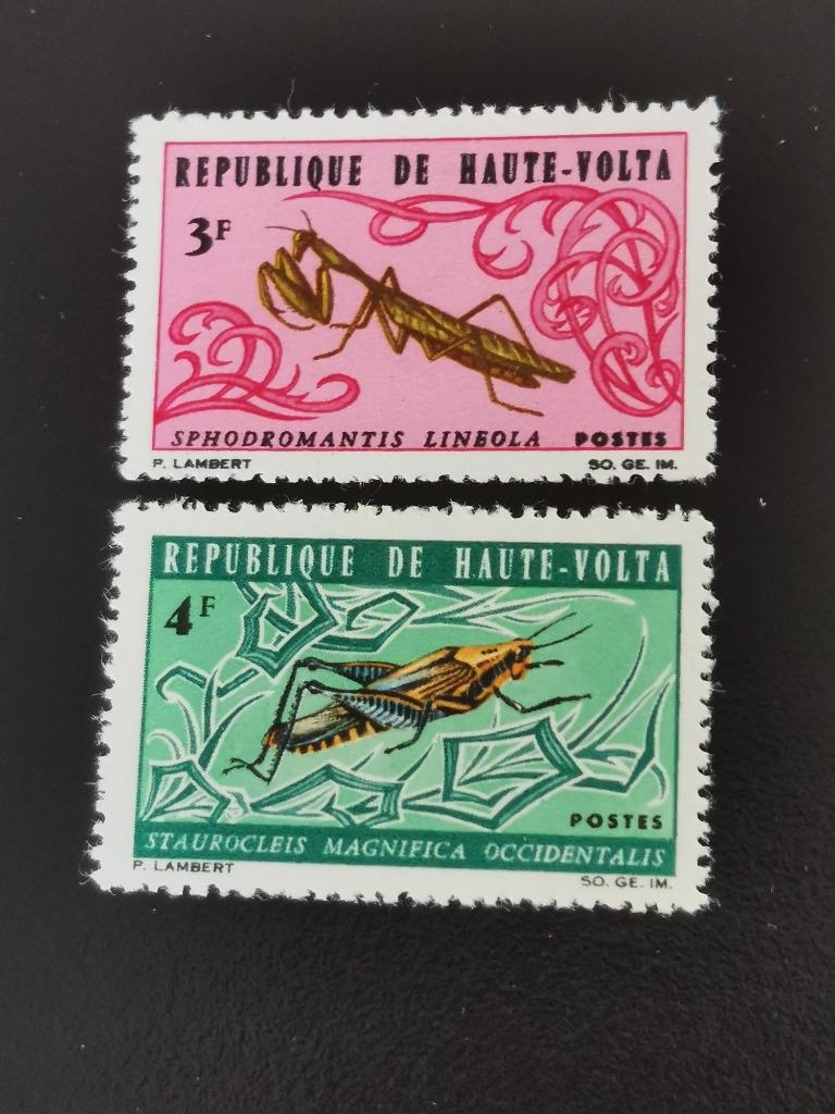Haute-Volta 1966 - fauna - insecten - sprinkhanen **, Ophalen of Verzenden, Zuid-Afrika, Postfris